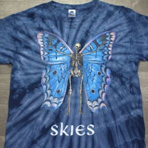 Lil Skies 2019 Shelby Tour Rap Blue Tye Dye Tee Shirt M